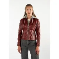 Mauritius Lederjacke MWAlva mit abnehmbarer Kapuze