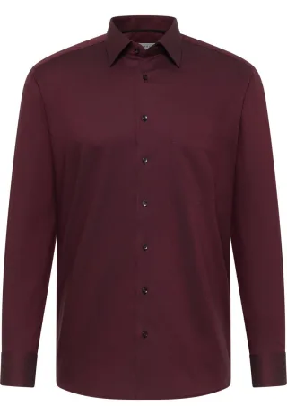 ETERNA - Modern Fit: Hemd Natté violet - Gr. - 45