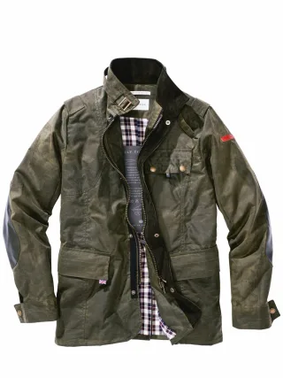 Peregrine Herren Wax-Fieldjacket Bexley SE Grün Obermaterial und Futter: 100 % Baumwolle
