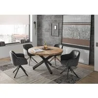 moebel-dich-auf Esszimmer-Set ACE, (Set, Esstisch mit 4 Stühlen), Mango Massiv, Küchentisch Sitzgruppe