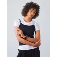 HONEST BASICS Tanktop Spaghetti-Träger-Top aus Bio- und recycelter Baumwolle