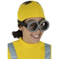 Funidelia Kostüm Minions Mütze - Fasching Karneval Halloween Kostüm, Halbkugelförmige Haube im Minions-Look