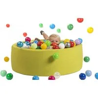 sunnypillow Bällebad-Bälle für Baby Kinder mit bunten Bällen (400-St), Grün - mit 400 Bällen