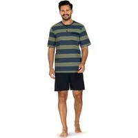 Comte Shorty Lunar Lounge (Set, 2 tlg., 2-teilig) Herren Pyjama kurz Shorty Kurzarm Baumwolle geknöpft große Größen
