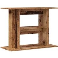 vidaXL Aquariumunterschrank Aquariumständer Altholz 80x35x60 cm Holzwerkstoff