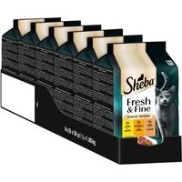Sheba SHEBA® Fresh & Fine in Sauce mit Huhn, Truthahn und Ente 6 x 6 x 50g, Nassfutter für: Katze