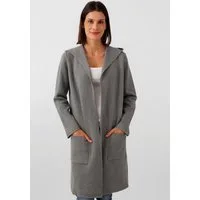 Zwillingsherz Cardigan Kapuze, Taschen, Langarm, ohne Verschluss