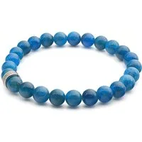 LAVISA Armband Armband Echte 8mm Edelstein Perlen, Kristalle, Onesize, Echte Edelsteine, Rostfreies Edelstahl, Wasserfest