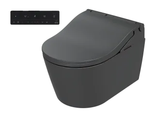 TOTO WASHLET® RW auto flush matt Schwarz, Dusch-WC, mit Fernbedienung, TCF802EBG#MBL TCF802EBG#MBL