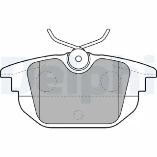 Delphi Bremsbel?ge hinten Alfa Romeo Fiat Lancia LP1472