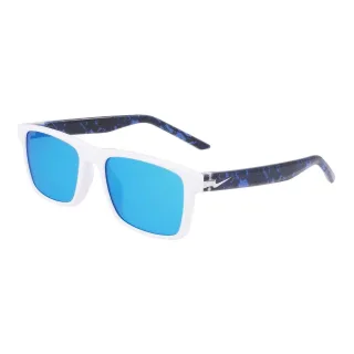Nike - "Cheer M" Quadratisch-Sonnenbrille für Herren/Damen Unisex, Leger, Kunststoff (Weißblau)