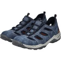 Rieker Slipper Trekking Schuh, Sandale, Sommerschuh mit praktischem Gummizug