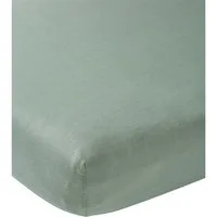 Meyco Baby Spannbettlaken Stone Green, Jersey, Gummizug: Rundum, (1 Stück), 60x120cm - 1-pack