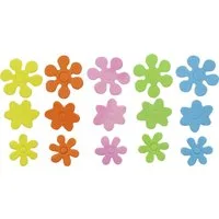Glorex Moosgummi Glorex Moosgummi Sticker Blumen selbstklebend, 72