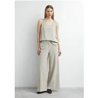 comma Chinos Hose Fließende Wide-Leg-Hose