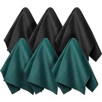 Edison & King Brillenputztücher, Mikrofasertücher, Multipack Mikrofasertuch (Microfaser, 20x20 cm, 6er-Pack, Optikerqualität)