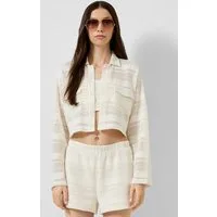 QS Cardigan T-Shirt Leichte Jacke in Häkeloptik