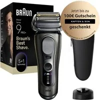 Braun Elektrorasierer 9615s, Pro-SensoAdapt, 5+1 Scherköpfe, Hautschonend, Wasserfest