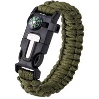BWuM Schlüsselanhänger Bundeswehr Paracord Armband 5in1 mit Kompass