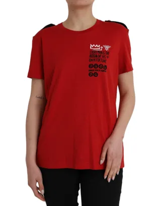 Handgefertigtes Grafik-T-Shirt mit kurzen Ärmeln
