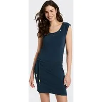 Ragwear Minikleid PENELOPE UNI O mit Kordelzug und Zierknopf