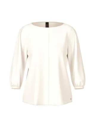 Marc Cain Additions - Lockere Seidenbluse off-white - Gr. - 36