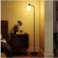 HOMCOM Stehlampe mit 350° drehbar Kopf, 3000K/4000K/6500K Farbtemperaturen, Mit 350° drehbarem Kopf, LED, Warmweiß, naturweiß, kaltweiß, für Wohnzimmer, Schlafzimmer, Schwarz