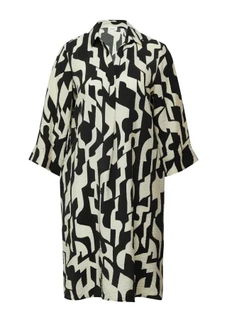 s.Oliver - Kleid creme|schwarz - Gr. - 36