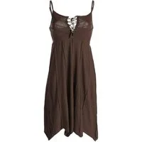 Vishes Sommerkleid Leichtes Sommerkleid mit verstellbaren Trägern Tunika, Boho, Goa Hippie Style