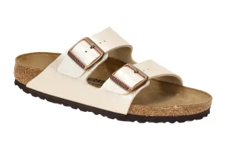 Birkenstock Arizona BS 1009921 Damen Pantoletten Wei? - graceful pearl white,...