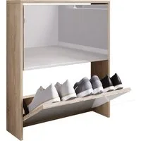 VCM Schuhschrank Holz Schuhschrank Schuhkipper Spiegel Stido L (1-St) VCM Schuhschrank Stido 73xx63x17 cm Holzwerkstoff