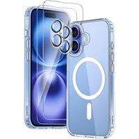SmartUP Smartphone-Hülle MagSafe für iPhone 17 2X Schutzglas 2X Kameraschutz Panzerfolie Case 6,3 Zoll, Rundumschutz