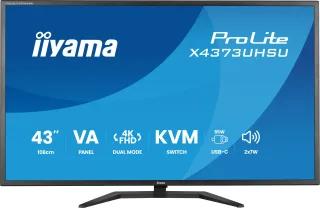 iiyama ProLite X4373UHSU-B2 Monitor 108cm (42.5") 4K UHD | x4373uhsu-b2 | VA - 3ms