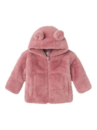 NAME IT - NBFMILA FAUX FUR JACKET HOOD PB lilas - Gr. - 80