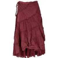 Guru-Shop Minirock Boho Wickelrock, Krinkelrock, Maxirock,.. alternative Bekleidung