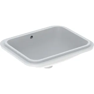 Geberit VariForm Unterbau-Waschtisch, rechteckig 53x44cm, ohne Hahnloch, mit Überlauf, KeraTect, 500 500761002