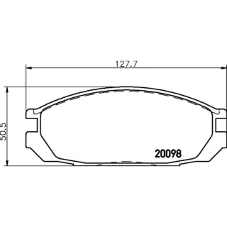 Hella Bremsbel?ge hinten Nissan Patrol Vanette