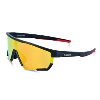 Lunettes de soleil polarisées Breed Vega - Noir/Rouge