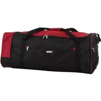 NTK-Collection Reisetasche Reisetasche auf Rollen Rochester Schwarz Rot (Stück, 1-tlg., 1 Reisetasche), Sporttasche