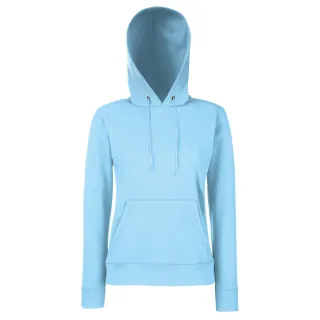 Fruit Of The Loom Lady Fit Pullover mit Kapuze (Himmelblau)