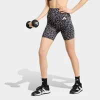 adidas Performance Shorts OPTIME ESSENTIALS WORKOUT LEGGINGS, KURZ, LEOPARDENPRINT