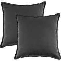 JACK Kissenbezüge 45x45cm 2er Set Kissenhülle Leinenoptik Mistral, (2 Stück), große Auswahl, Uni, Bunt, Baumwolle, Bezug
