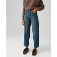 OPUS Relax-fit-Jeans LOLAH MODERN aus BCI Cotton Mix Mid Rise Barrel Fit, Ankle, 5-Pocket-Design