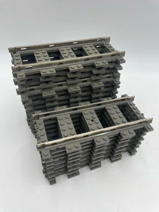 LEGO 20x Eisenbahn 9V Train 4515 Gerade Schienen