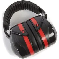 FAME Kapselgehörschutz, (SuperISO Gehörschutz 30dB Lautstärkereduktion Komfortabel Flexibel Ideal für Drummer und Roadies Dynamische Spielweise Rot-Schwarz Design Geeignet für Kinder und Erwachsene, Zubehör für Drums, Kopfhörer & Gehörschutz), Gehörs