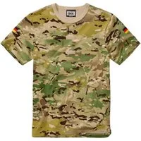 BWuM T-Shirt BWuM Bundeswehr Tropenshirt Camouflage mit Flaggen & Klett