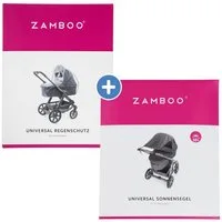 Zamboo Kinderwagen-Sonnenschutzhülle Erstlings- & Schutzset, Regenschutz, Regenverdeck & Sonnensegel, Sonnenschutz für Kinderwagen