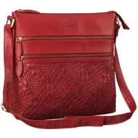 Benthill Umhängetasche Damen Echt Leder Schultertasche Frauen Handtasche Vintage Shopper Bag, Schultergurt / Umhängegurt Reißverschlussfach