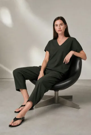 Jane Lushka - Isabelle top technical jersey army - Gr. - S