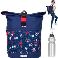 ELEPHANT Rucksack Damen Freizeitrucksack A4 groß 13038, Laptop Tasche Travel Geheimfach Daypack large + Trinkflasche